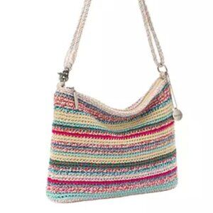 The Sak Lumi Crochet Crossbody purse bag NWT